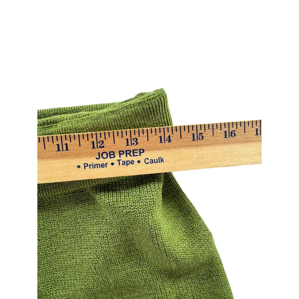 Free People Beach Malibu Surf Shorts Womens M Knit Green Pull On Boho Fold Over - Picture 5 of 7